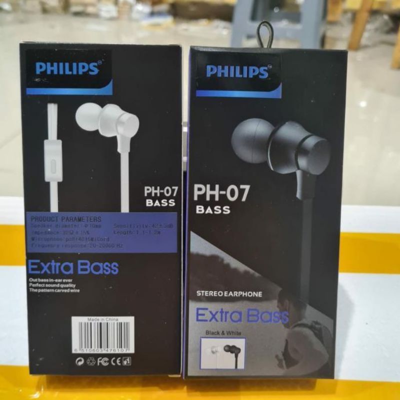 (OM) HF HEADSET PHILIPS PH-07 STREO BASS PACKING IMPORT