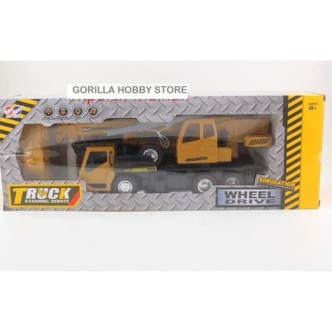 rc truck crane 8CH AOHAI 3822 rc alat berat mainan anak excavator