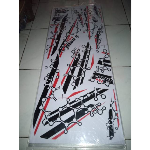 Sticker variasi vixion new nva vandeta putih