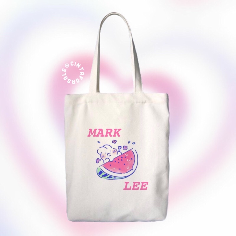 TOTE BAG KANVAS RESLETING MARK LEE NCT