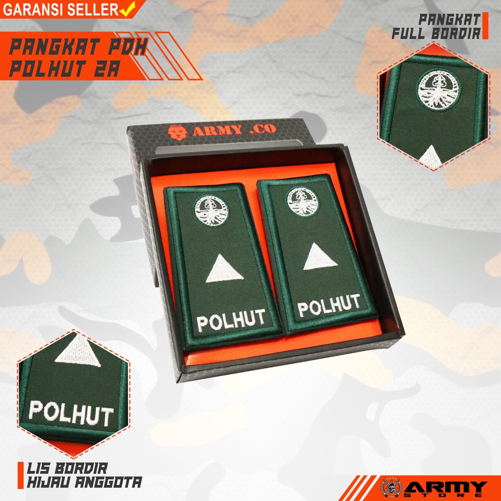 pangkat pdh polhut 2A bordir