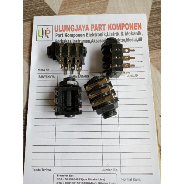 jack socket Akai stereo-soket kelabang Akai stereo