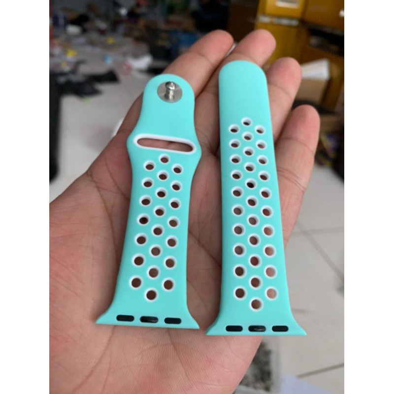 Strap Tali apple watch ruber iwatch teal tint 38/40berkualitas super