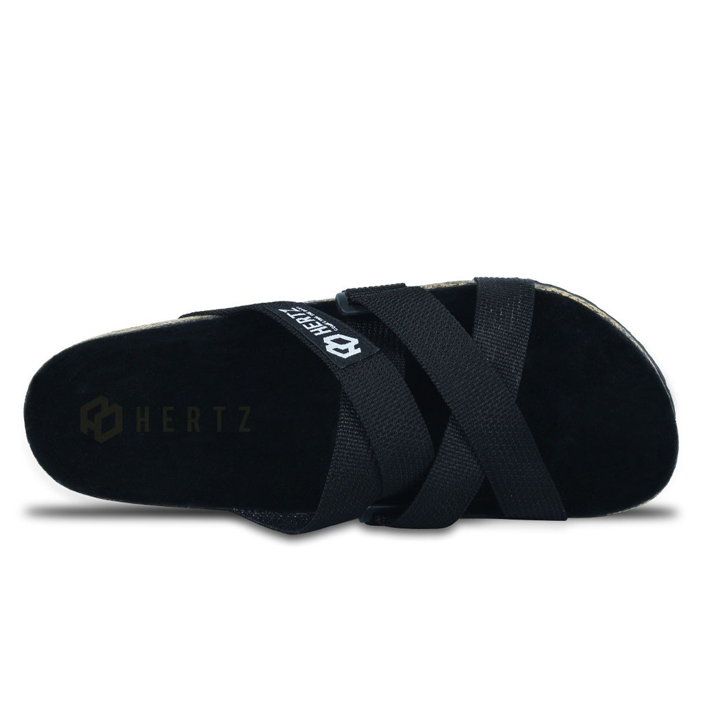 Sandal Pria Terbaru H 2878 Brand Hertz Sandal Puyuh Warna Hitam