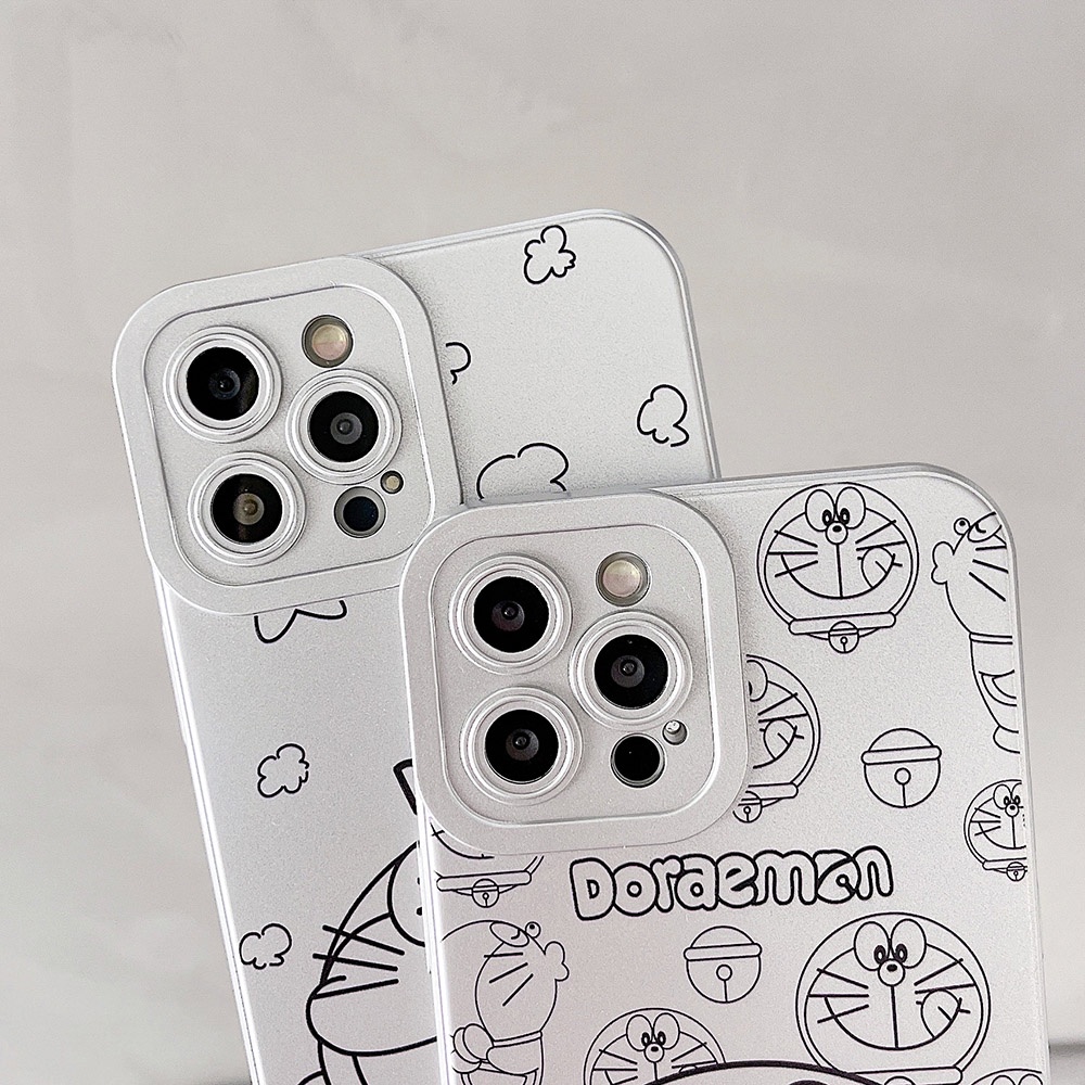 Soft Case TPU Motif Kartun Doraemon Untuk iPhone 13 12 11 Pro Max X XS Max XR 7 8 Plus SE 2020 2022