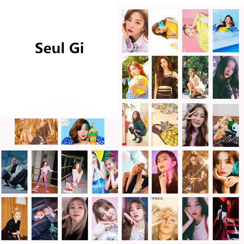 [Bayar Di Tempat]30pcs/set KPOP Red Velvet LOMO Card JOY SeulGi HD RBB Photocards