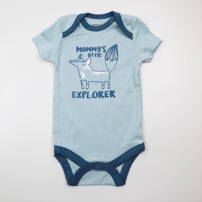 BABY K2- BABY BODYSUIT  ISI 5 PCS MOTIF EXPLORER KODE 00033