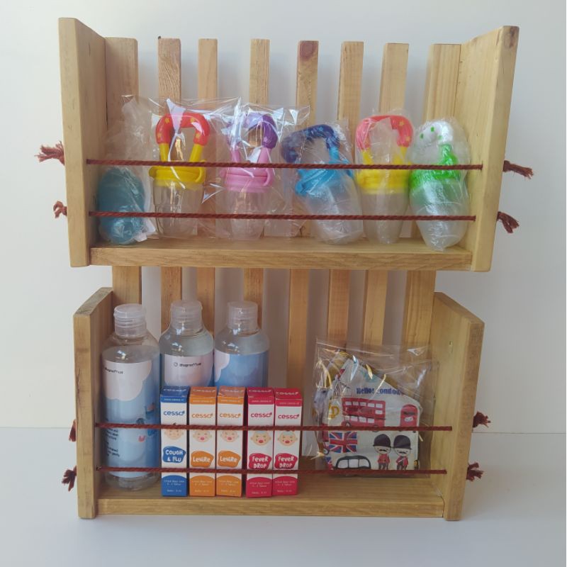 Rak serbaguna untuk Bumbu/Obat/Buku rak dagangan /  rak minimalis/ rak kayu