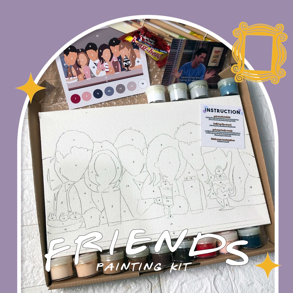 

FRIENDS - PAINT BY NUMBER KIT