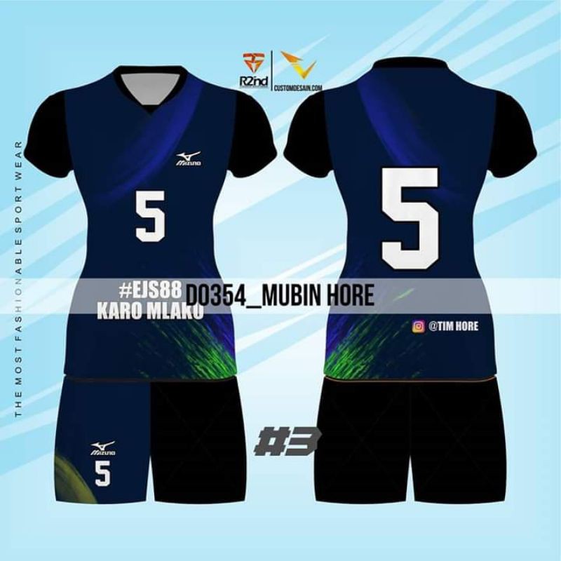 baju voli wanita printing original regarsport