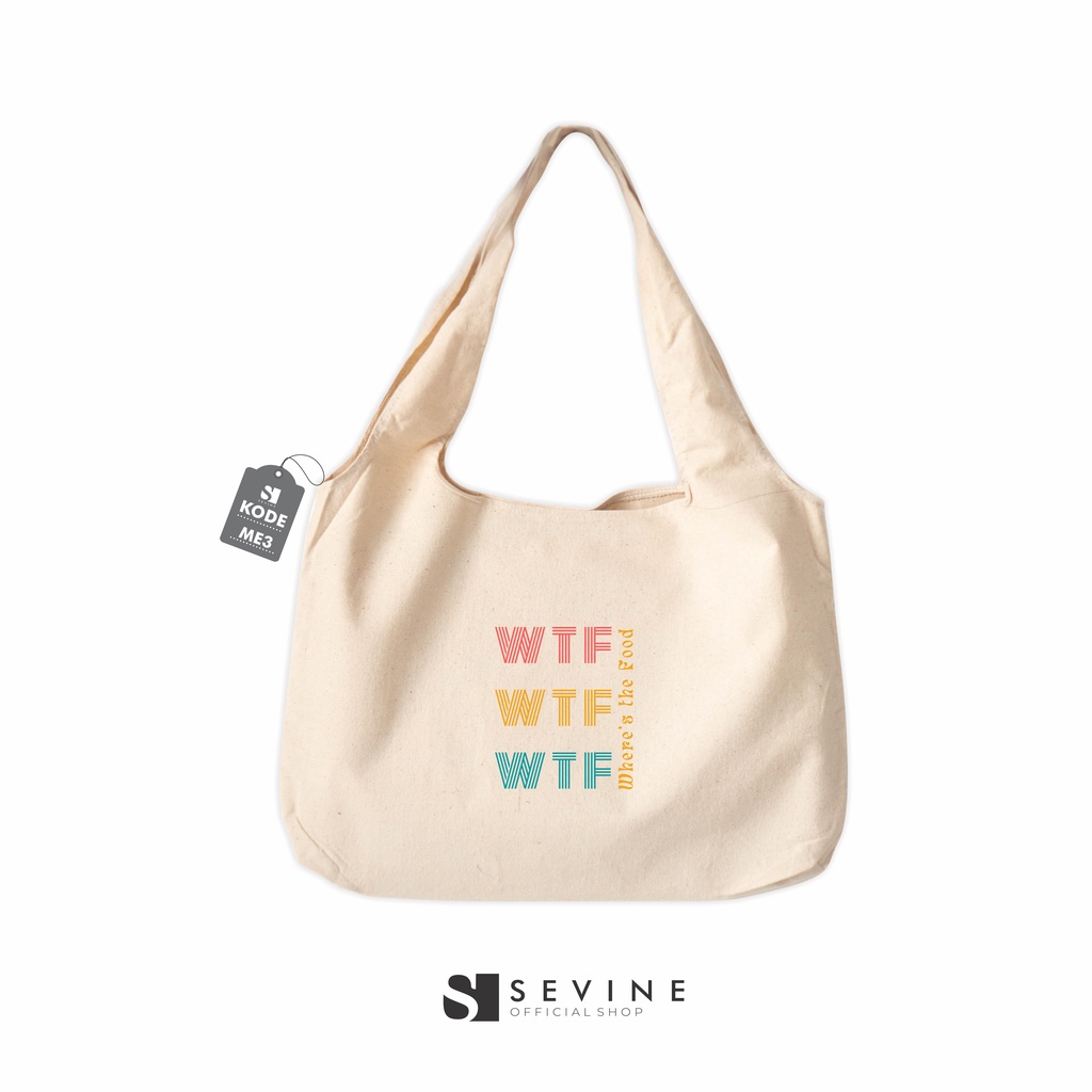 Sevine Tote Bag Kanvas Bonnie Tas Wanita Kuliah Fashion Laptop Totebag Quotes Motivation Aesthetic Vintage Pastel Retro - ME