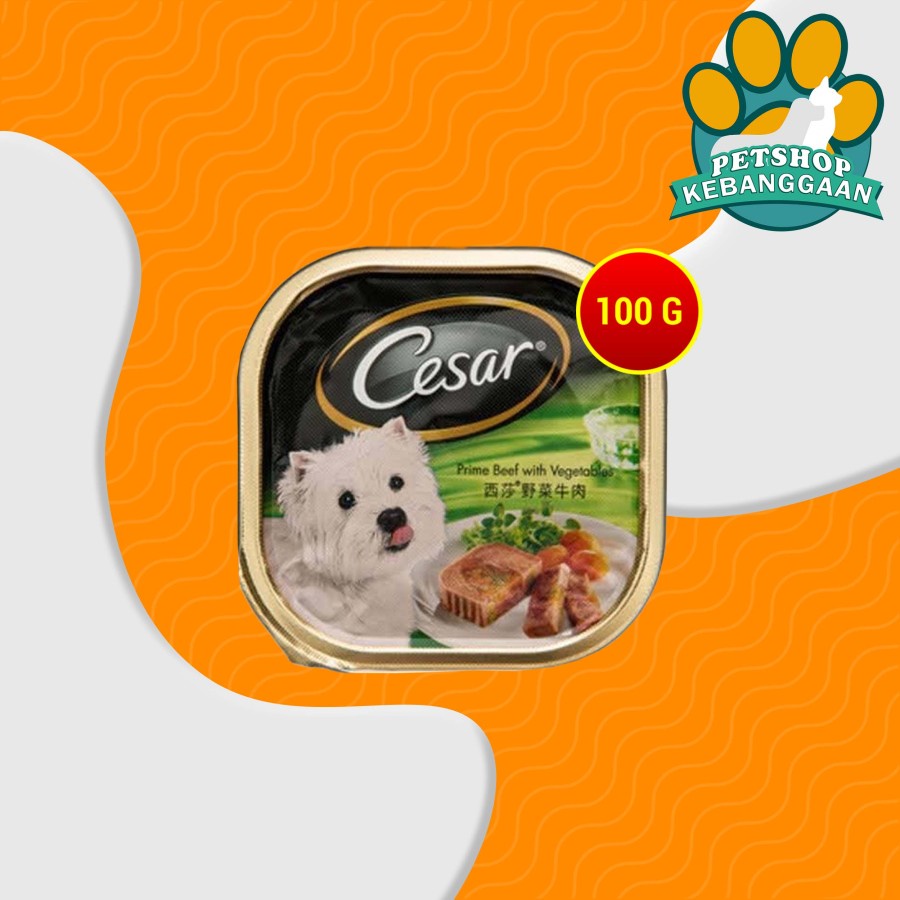 Cesar Dog Wet Food All Varian 100 Gram / Makanan Anjing Kornet 100Gram