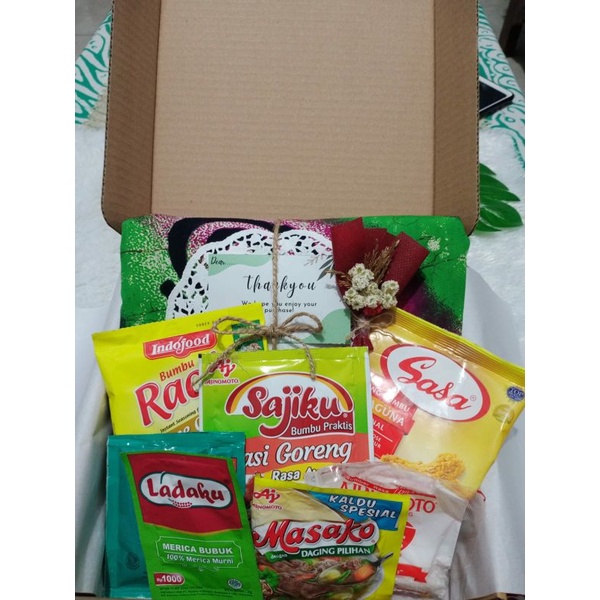 GIFT BOX HARI IBU | KADO IBU | DASTER & BUMBU INSTAN