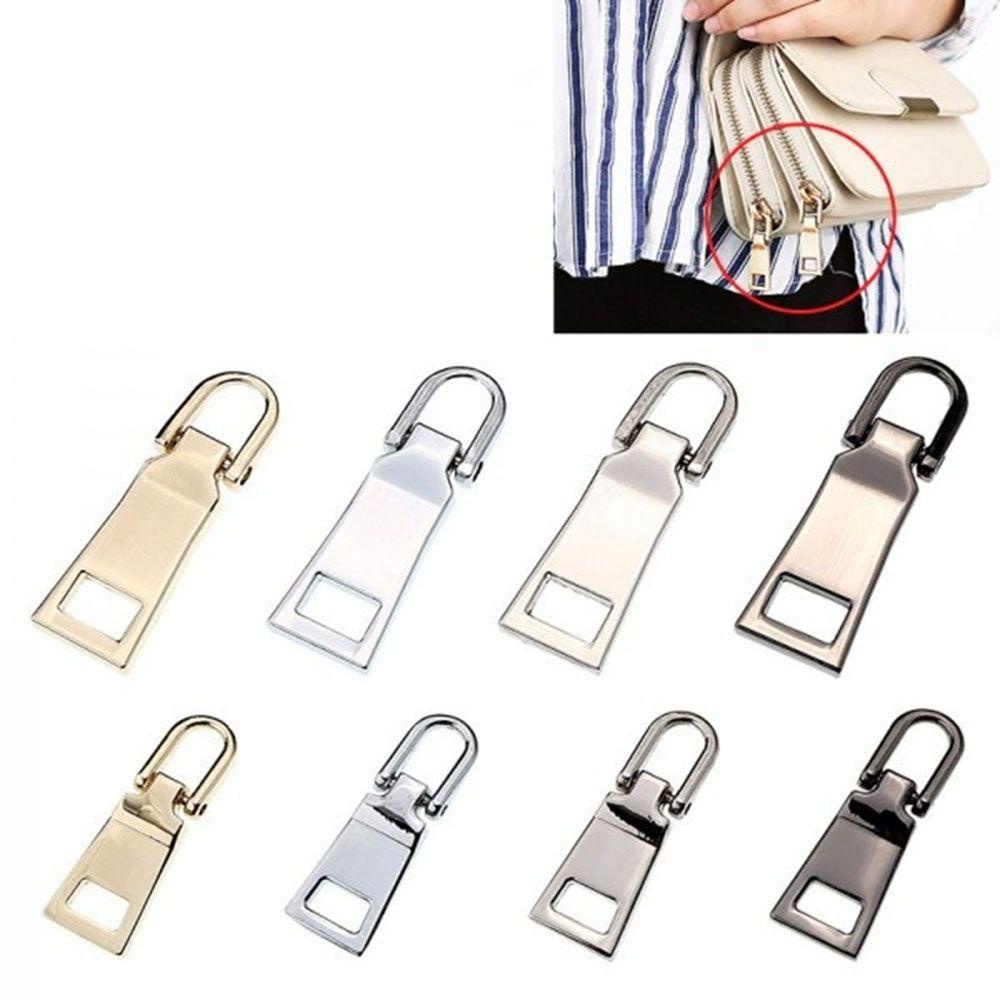 Lanfy Zipper Pullers Universal Metal Detachable DIY Aksesoris Jahit Zipper Sliders