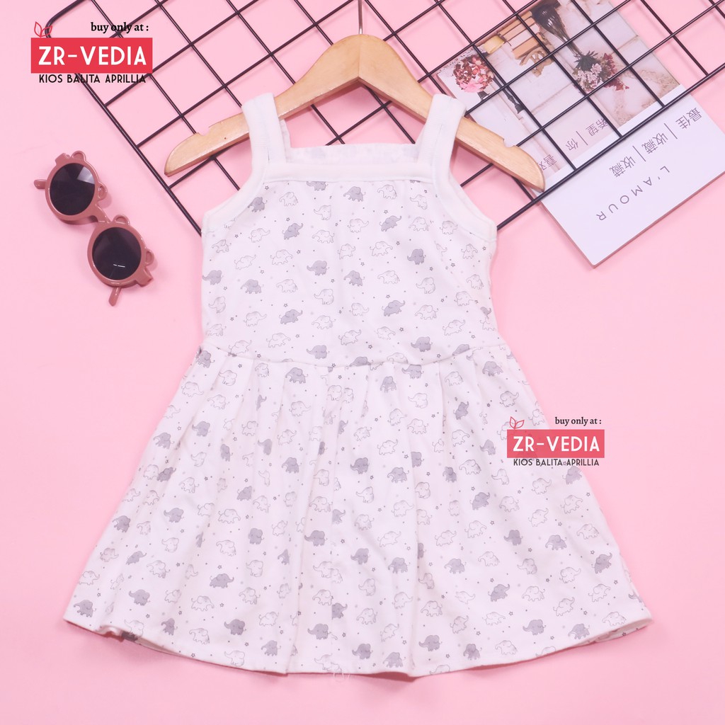 Dress Meymey uk 1-2 Tahun / Yukensi Balita Anak Perempuan Adem Dres Harian Murah Branded Motif Cewek kiosbalitaaprilia