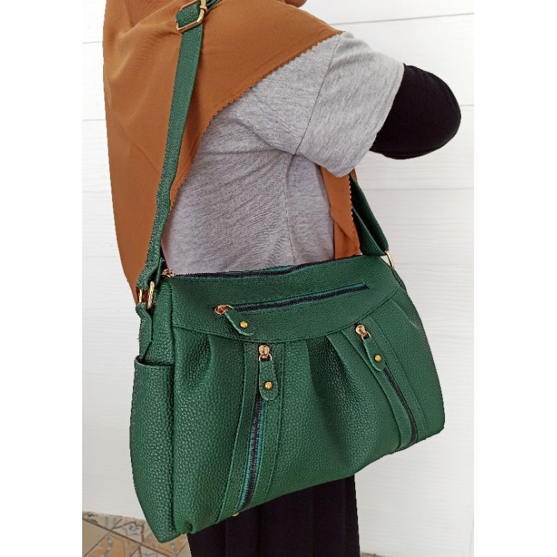 TAS PAPIRUT SIZE L / TAS WANITA/ TAS PAPIRUT KULIT JERUK 35X24