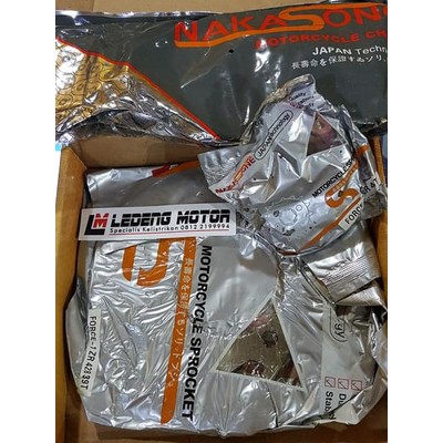 Gear Set F1zr F1 RX-S Rantai Komplit GirSet Depan Belakang Nakasone