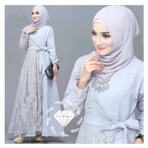 GAMIS LEBARAN | - Baju Muslim Wanita Gamis Murah Hijau Botol Polos Syar'i Busui Balotelli XL