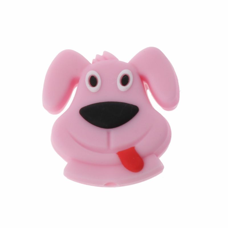 Zzz Silicone Teethers Mini Anjing Grade BPA Free DIY Tumbuh Gigi Menyusui Hadiah Longgar