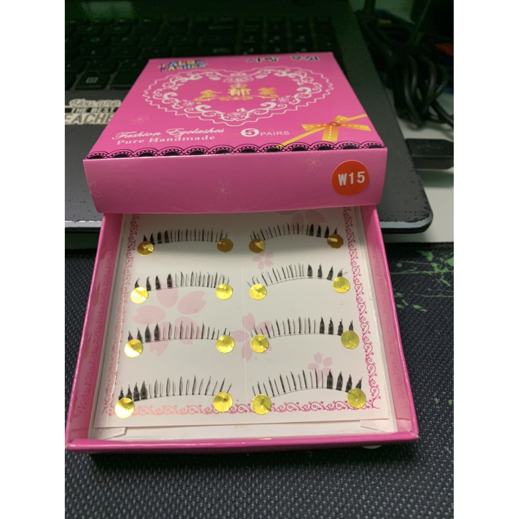 (BOW) Bulu Mata Palsu False Eyelashes Bawah Kotak Pink (W17,W16,W15,W09,505,W11,W05)