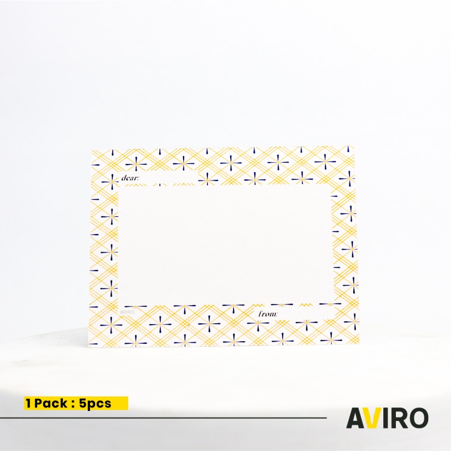 

Kartu Ucapan | Greeting Card | Hishi | Amplop + Plastik Seal