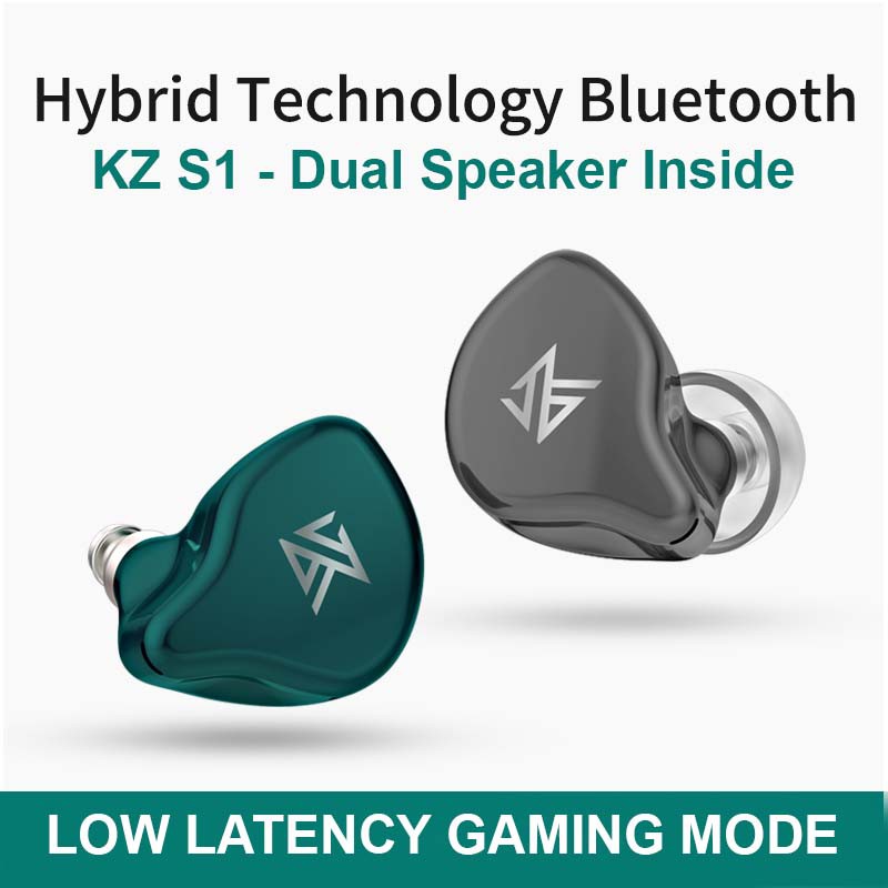 [Garansi Resmi]Knowledge Zenith KZ S1 TWS Hybrid Dual Driver with Gaming Mode