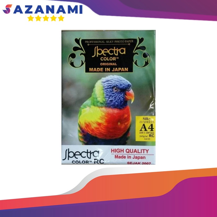 

(DISKON TERMURAH) SPECTRA PROFESSIONAL SILKY PHOTO PAPER 260 GRAM A4 KERTAS FOTO