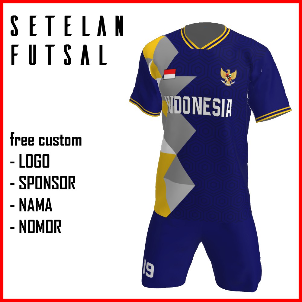Bikin Jersey Futsal Custom Printing , Baju Kaos Jersey Setelan