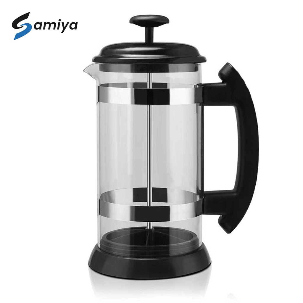 french press glass 1liter high borosilicate / coffee tea maker / espresso kopi maker kaca premium