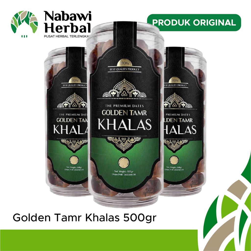 

Nabawi Herbal Sawangan - KURMA GOLDEN TAMR KHALAS 500gr