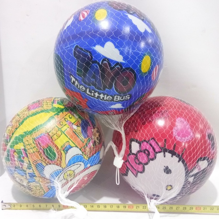 Mainan Bola Karet karakter diameter 20 cm A1/2