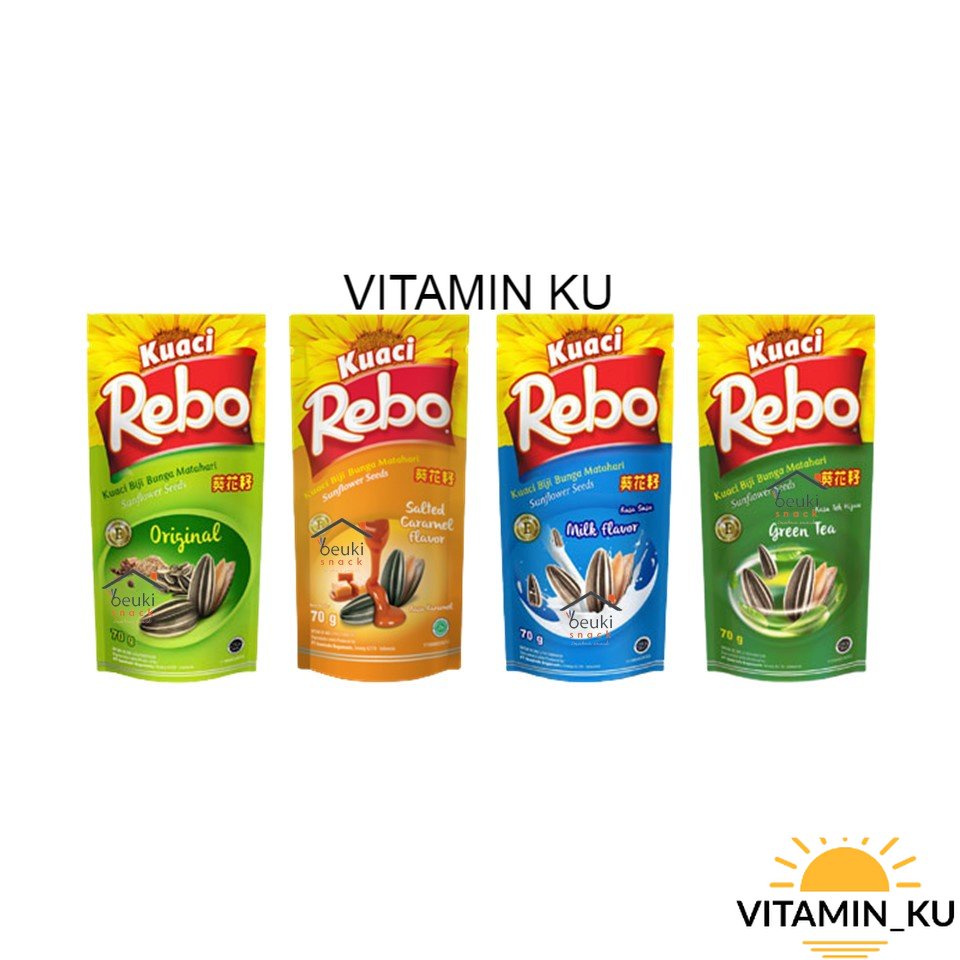 [BISACOD] Kuaci Rebo Kemasan Pouch Kecil Berbagai Varian Pilih Rasa