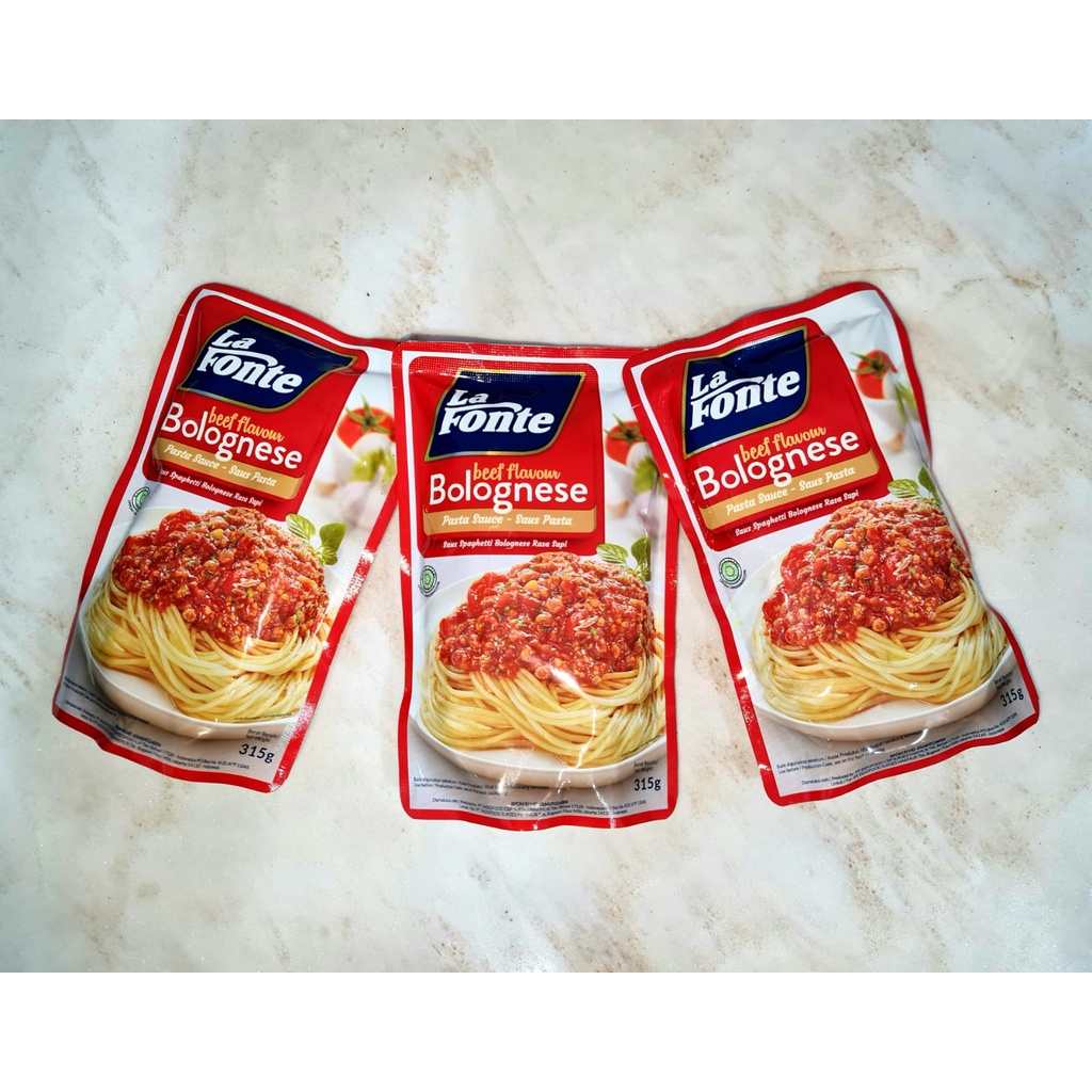 (JSO) La fonte Saus Bolognese 315gr / pasta sauce la fonte / la fonte bolognese