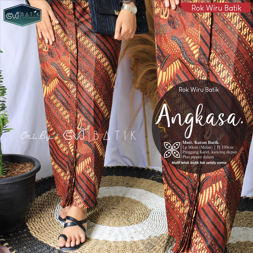 ROK BATIK ALUSAN PANDITA BAWAHAN BATIK WANITA TERKINI ORI KESHWA MURAH ORIGINAL REALPICT-Wiru Angkasa