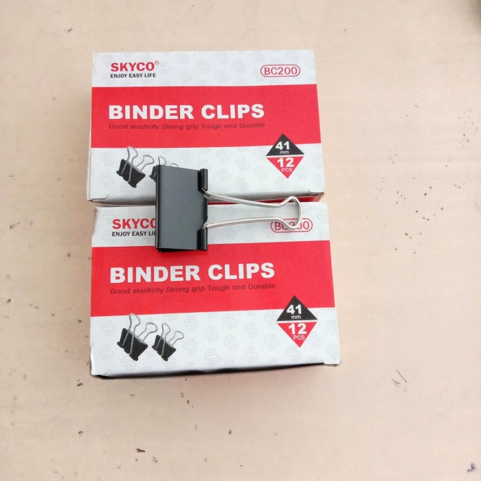 

Binder Clip Klip / Penjepit Kertas SKYCO Hitam 200