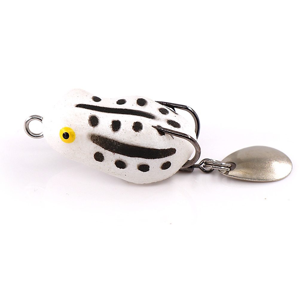 Umpan Casting 3cm/3.2g Soft Frog Lure Umpan Katak Casting Umpan Pancing Floating Bait 3D Eyes soft frog killer Top Water Fishing Lure With Sequins Umpan Ikan