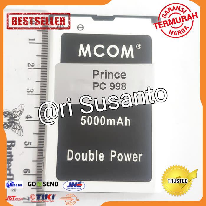 ACC HP BATERAI MCOM PRINCE PC-998 DOUBLE POWER 5000MAH