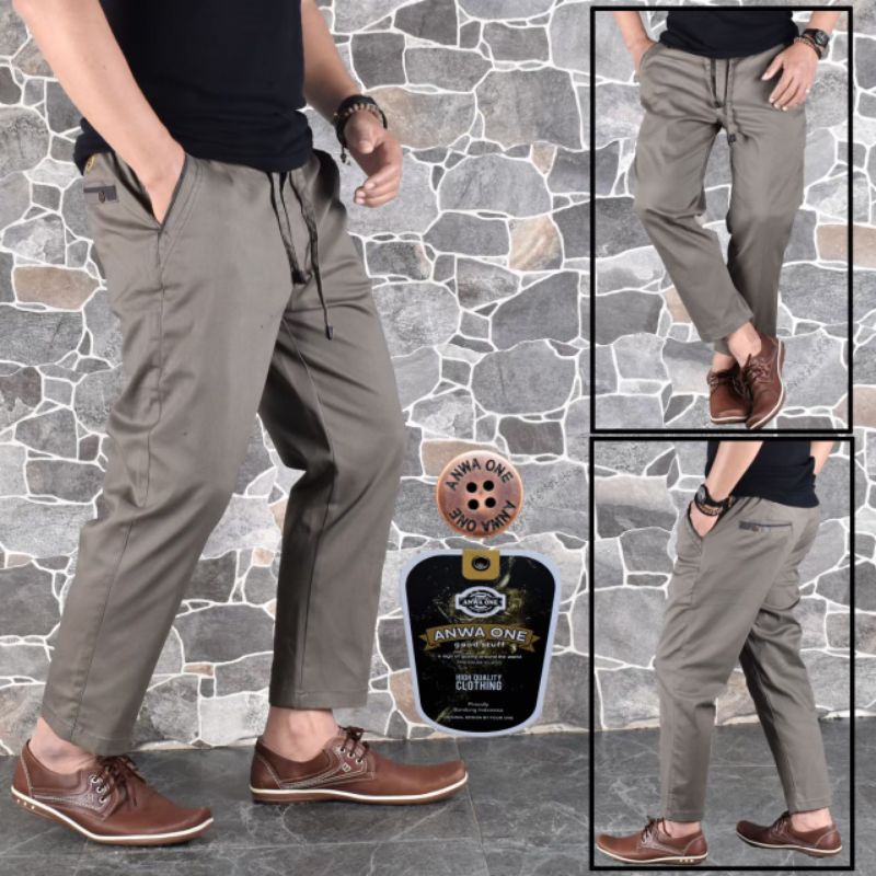 CELANA CHINO SIRWAL PRIA ORIGINAL ANWA ONE PREMIUM MURAH