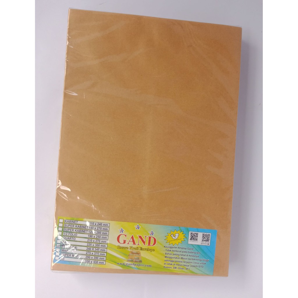

InJO Amplop Coklat Ukuran Folio