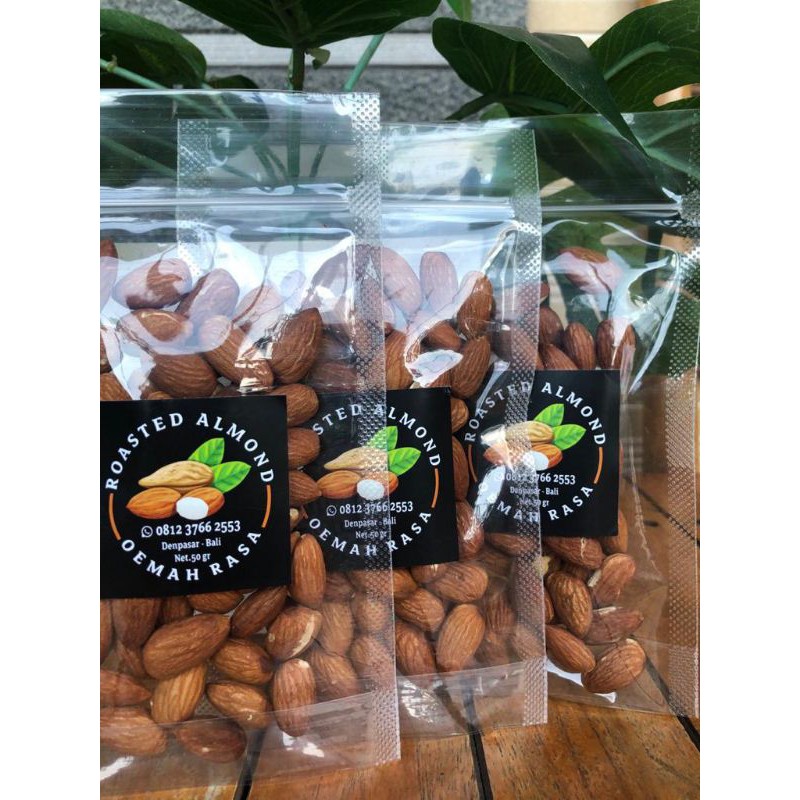 

Roasted almond 50gr murah dan sehat