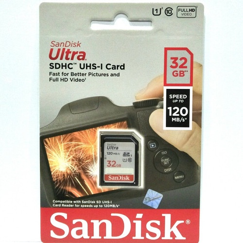 SD Card 32GB SanDisk Ultra UHS-I Class 10 up to 120Mbps - Garansi Resmi 10 Tahun