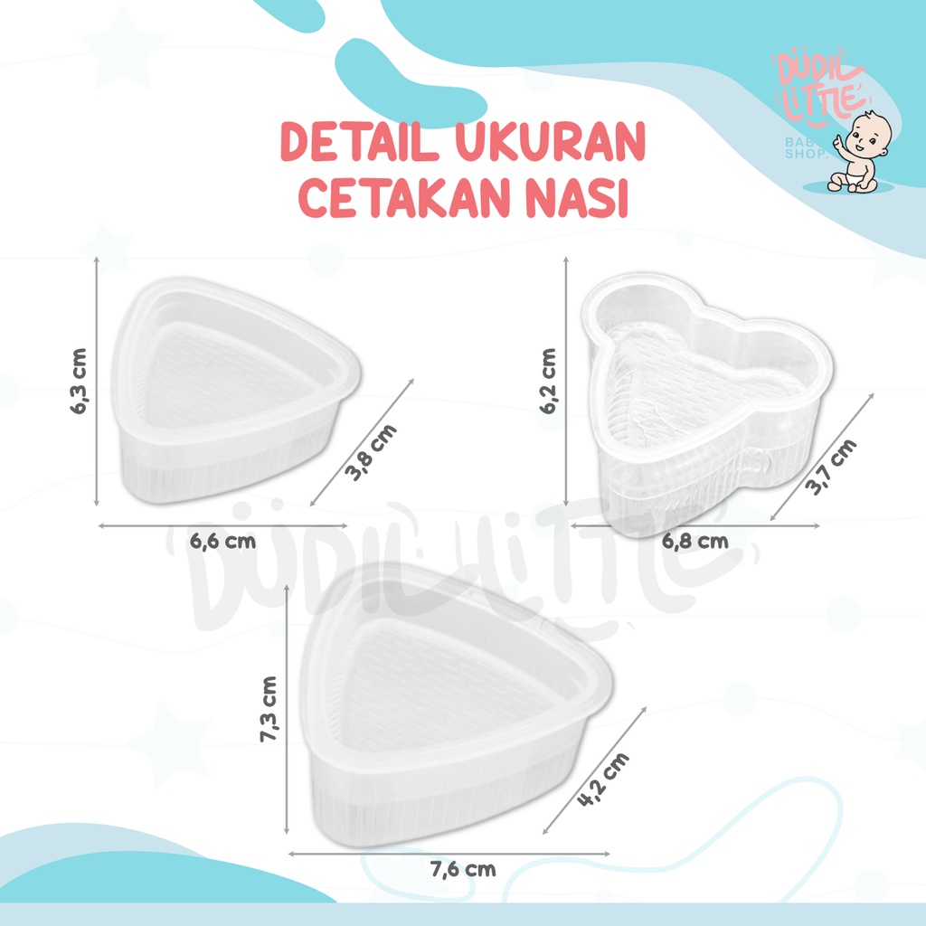 Cetakan nasi Bento sushi karakter Jepang onigiri set anti lengket Bergaransi