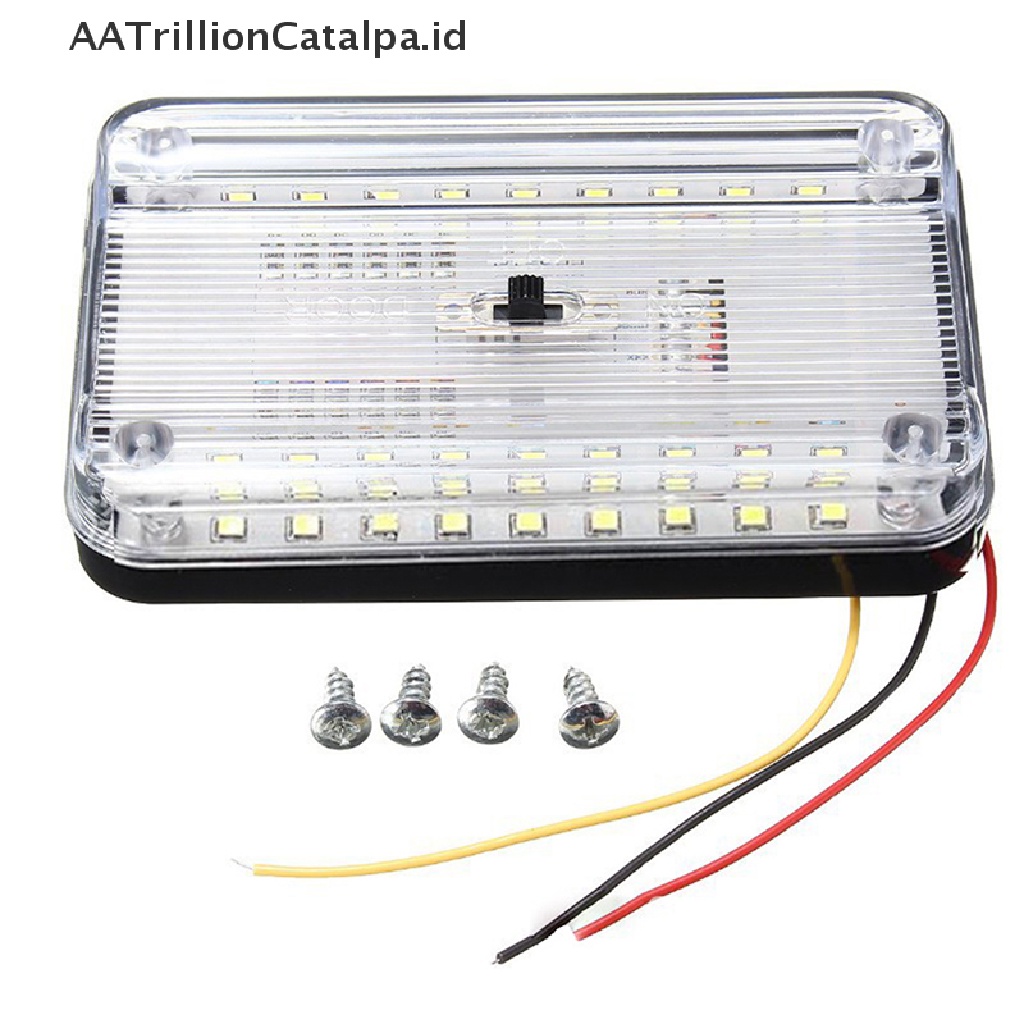 (AATrillionCatalpa) Lampu Baca 36-LED 12V Warna Putih Untuk Interior Mobil