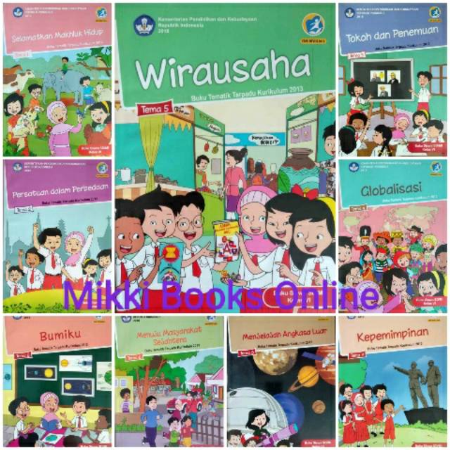 Buku Tema SD kelas 6 tema 1-9