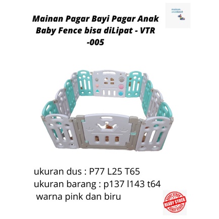 Mainan Pagar Bayi Baby Room Pagar Bermain no.VRT-005