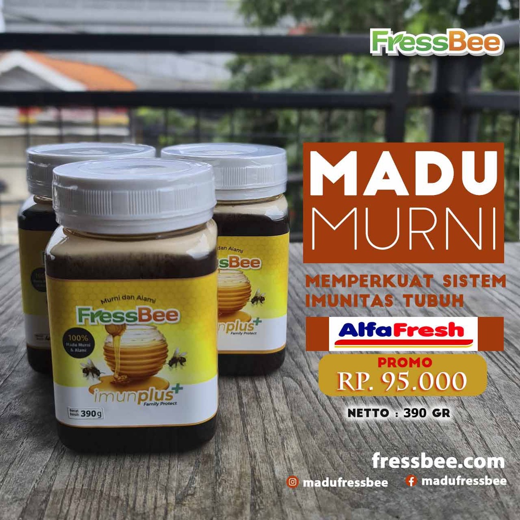 

Madu Murni Fressbee 390 gr , Imun Plus, Madu Murni