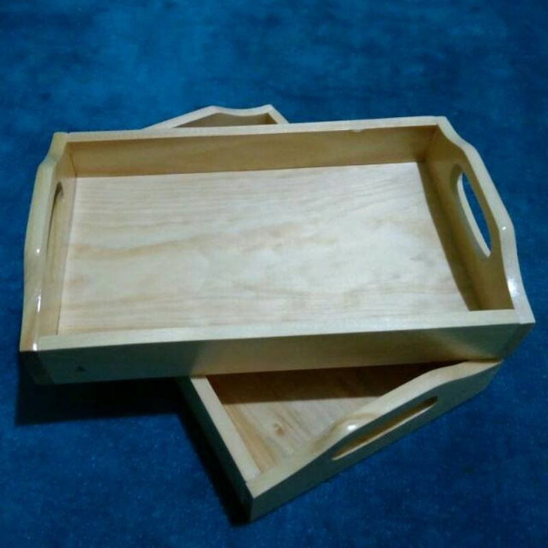 Nampan Kayu Full  / Baky Unik / Wooden Tray