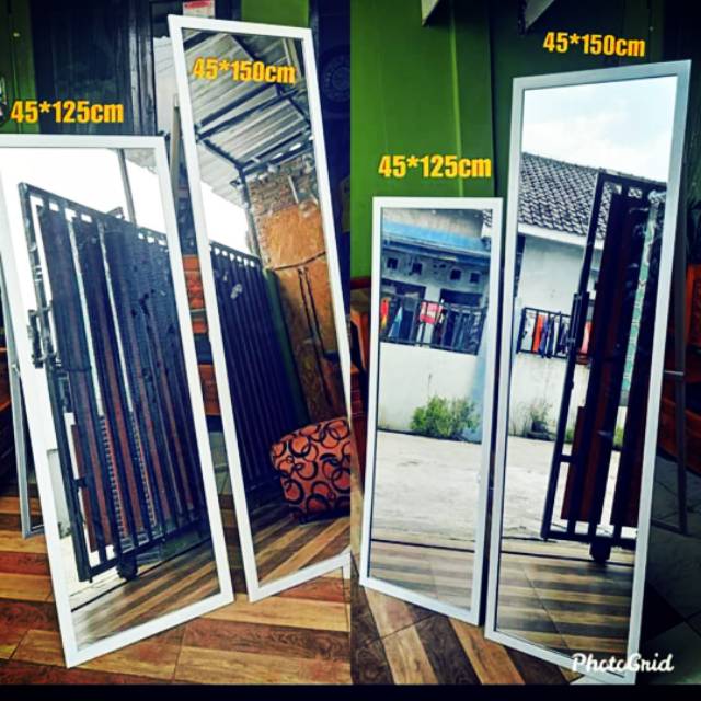  Cermin  full badan stand standing mirror kaca  dinding 