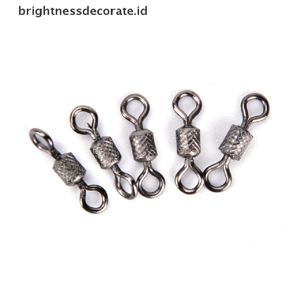 50 Pcs knurling Konektor bearing swivel Untuk Aksesoris Memancing