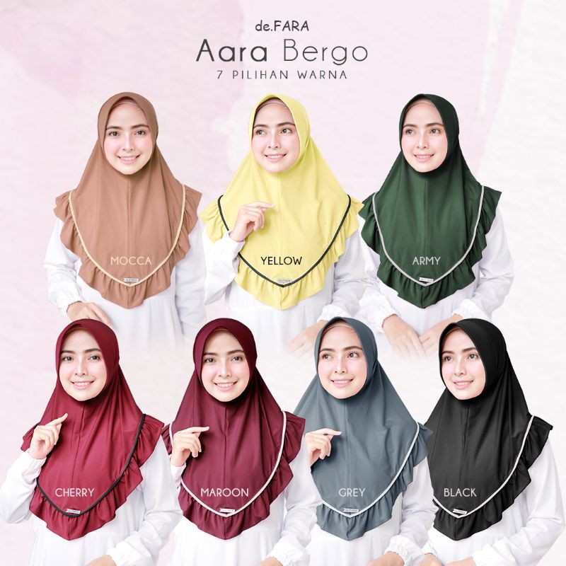 Aara bergo by De.fara | hijab instan premium terbaru